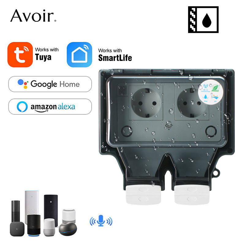 Outdoor Power Socket Cover - Avoir-Tuya 벽 전기 소켓, Ip66 방수