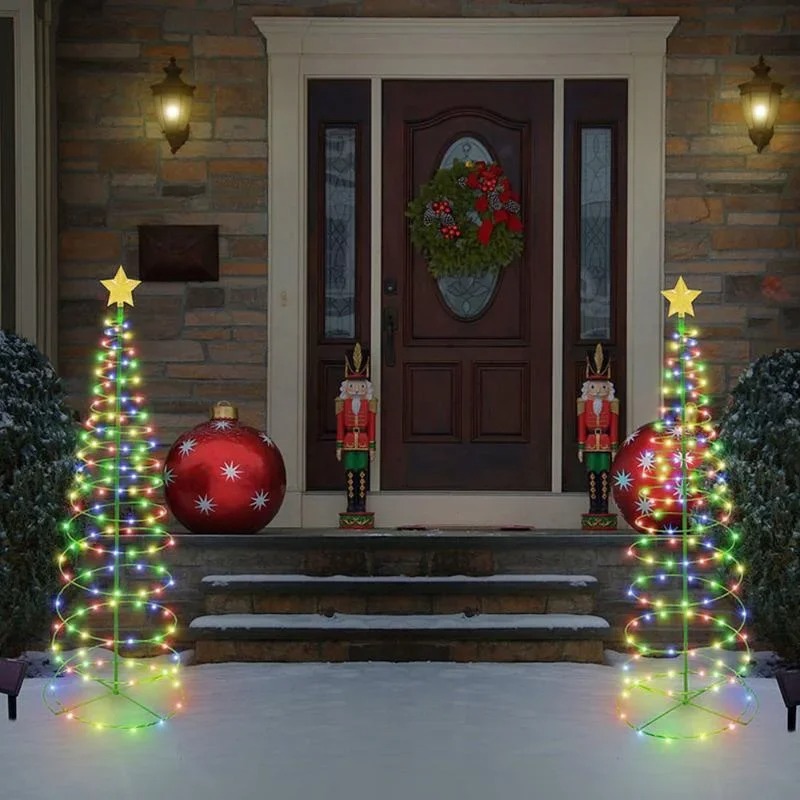 Outdoor Solar Power Xmas Lights - 태양광 충전식 크리스마스 LED 장식용 조명,