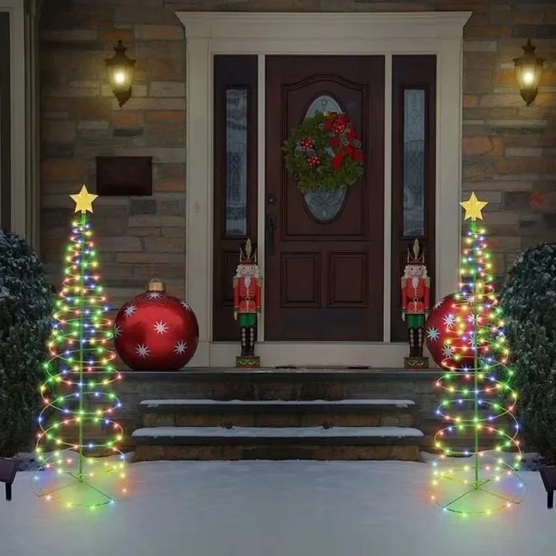Outdoor Solar Power Xmas Lights - 태양광 LED 정원등, 방수 기능, 실외용,