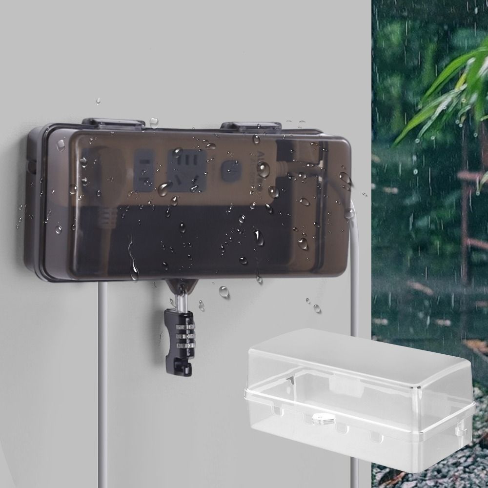 Outdoor Power Socket Cover - 휴대용 플라스틱 플러그 박스 도난 방지
