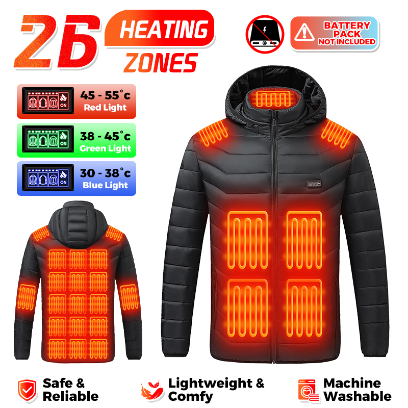 Outdoor Power Heater - 발열 기능이 있는 재킷, 26개의 발열