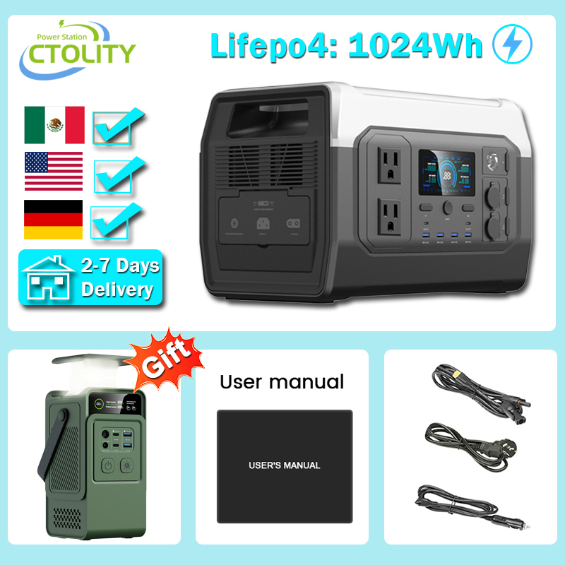 Outdoor Power Outlet - CTOLITY 1600W 캠핑 휴대용 발전소 AP200L