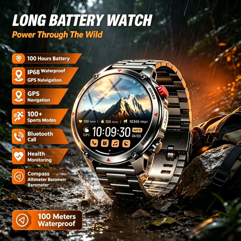 Outdoor Power Monitor - 2026년형 신제품 T-Rex3 Pro, 1100mAh 배터리,