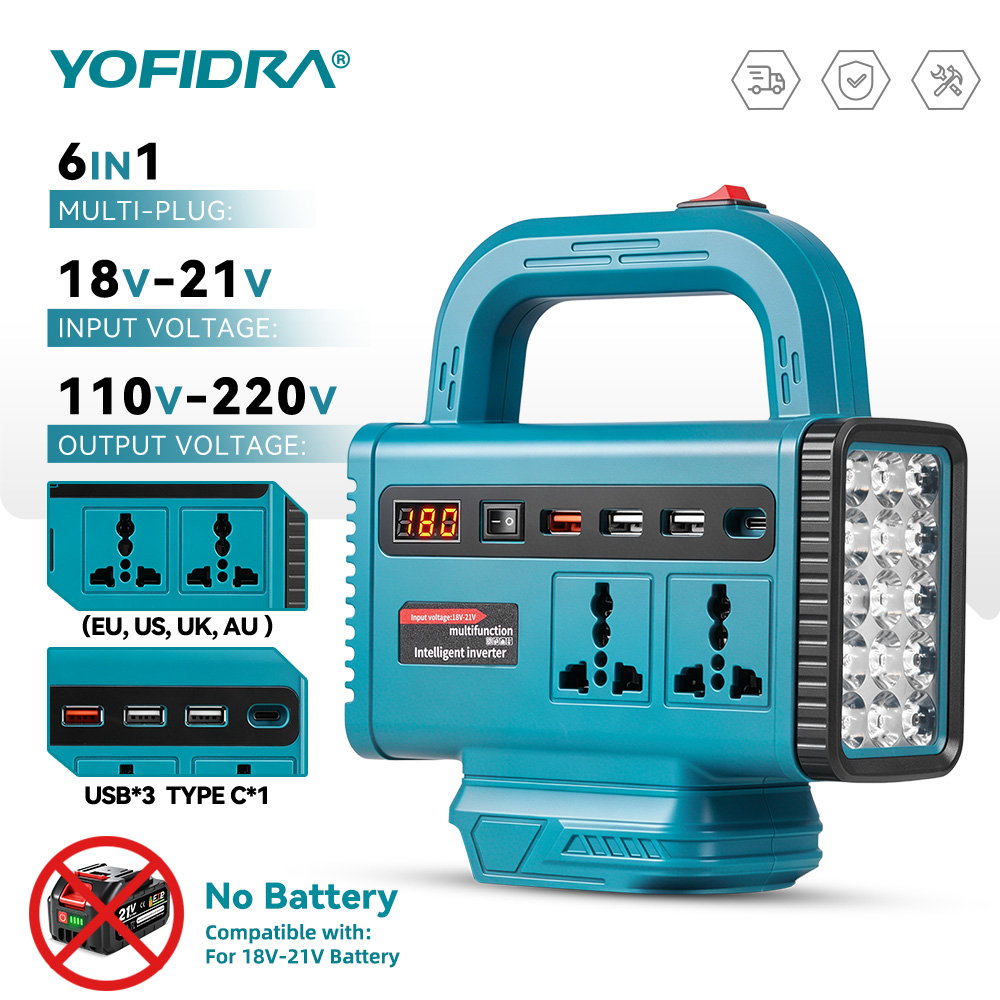 Outdoor Power Outlet - 요피드라 220V 휴대용 파워 인버터 야외