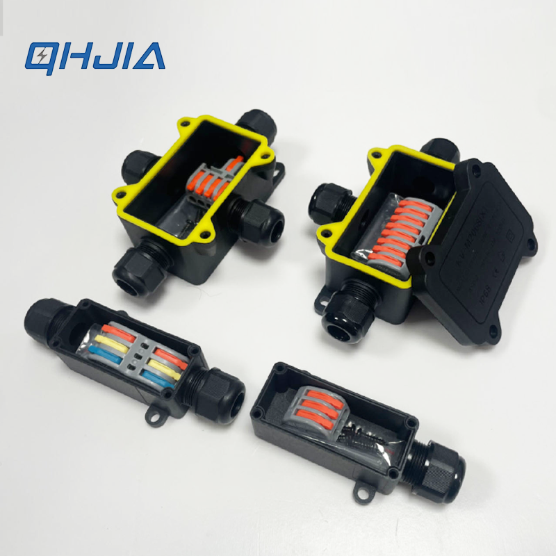 Outdoor Power Junction - IP68 방수 접속함 PA66 빠른 배선