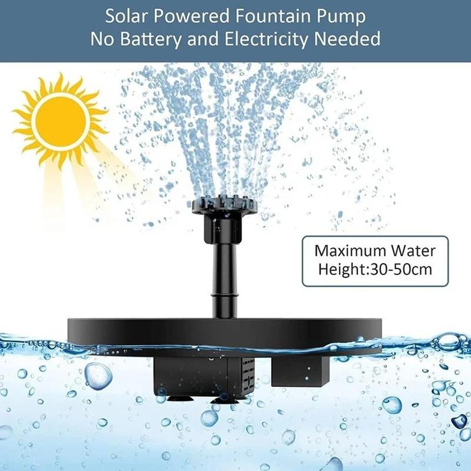 물 소스 소형 태양 분수 수영장 연못 폭포 정원 장식  - Outdoor Power Source 리뷰 및 가격