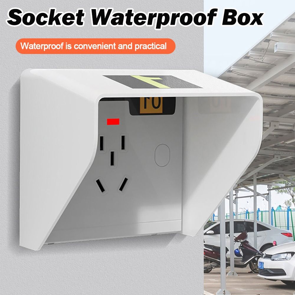 새로운 플라스틱 소켓 방수 박스 86형 화이트 전기 플 - Outdoor Power Socket Cover 리뷰 및 가격