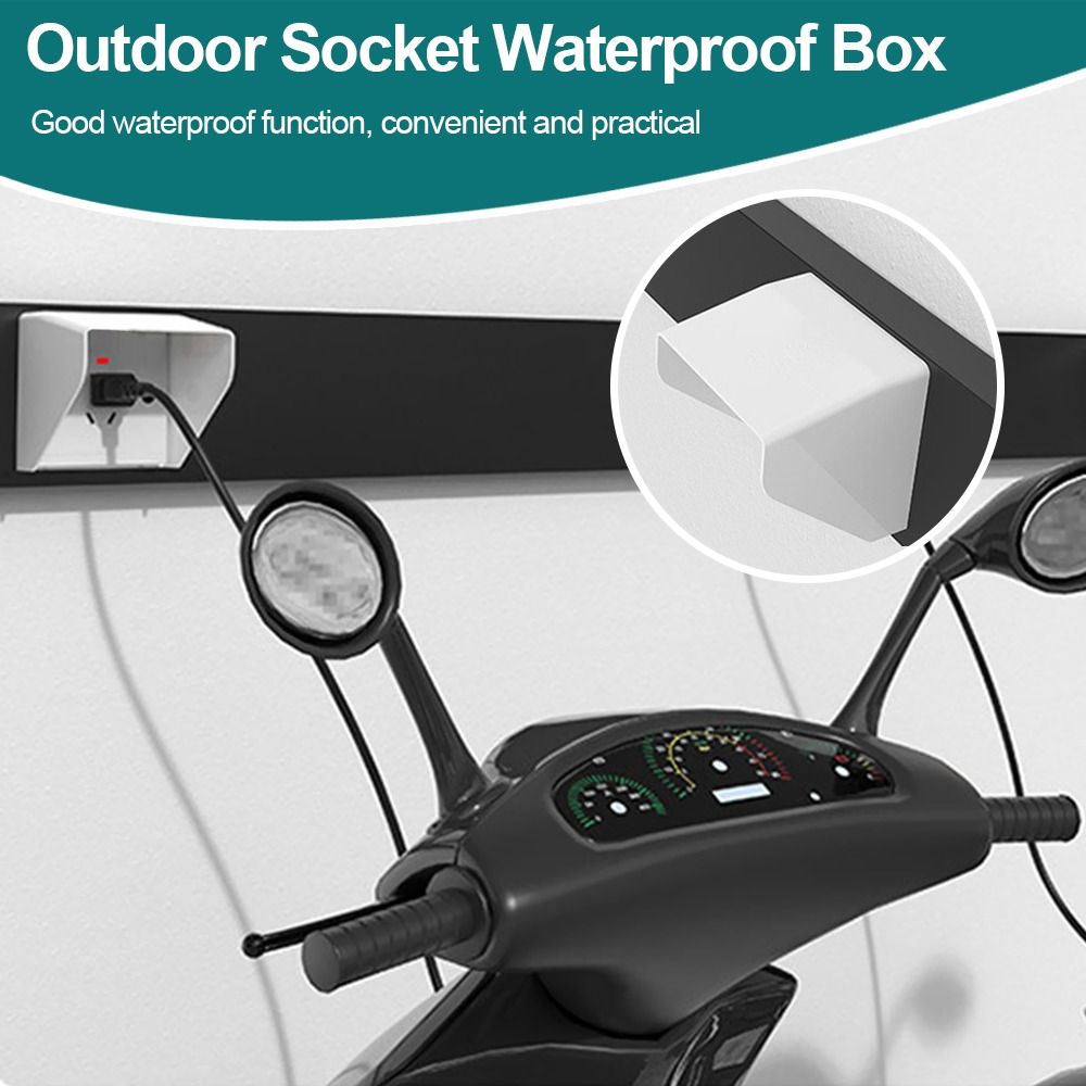 새로운 플라스틱 소켓 방수 박스 86형 화이트 전기 플 - Outdoor Power Socket Cover 리뷰 및 가격