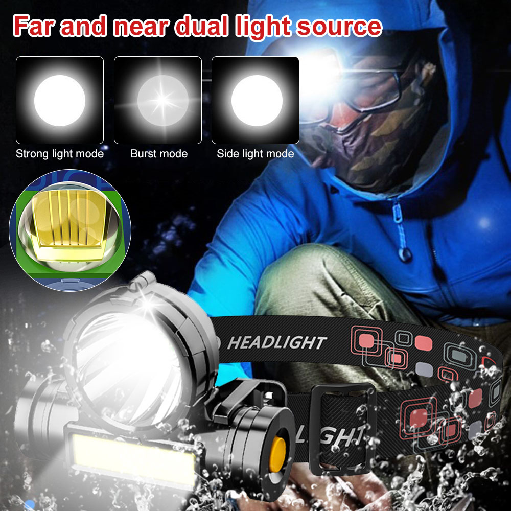 LED USB 충전식 COB 헤드램프 1200mA 강력 - Outdoor Power Source 리뷰 및 가격