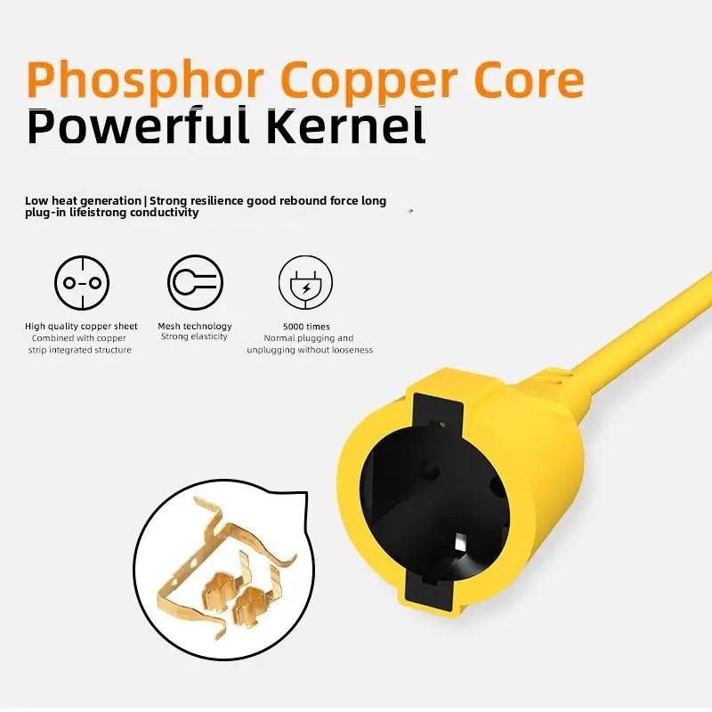 16A EU 슈코형 멀티탭 4KW, 5M 케이블 포함, - Outdoor Power Outlet 리뷰 및 가격