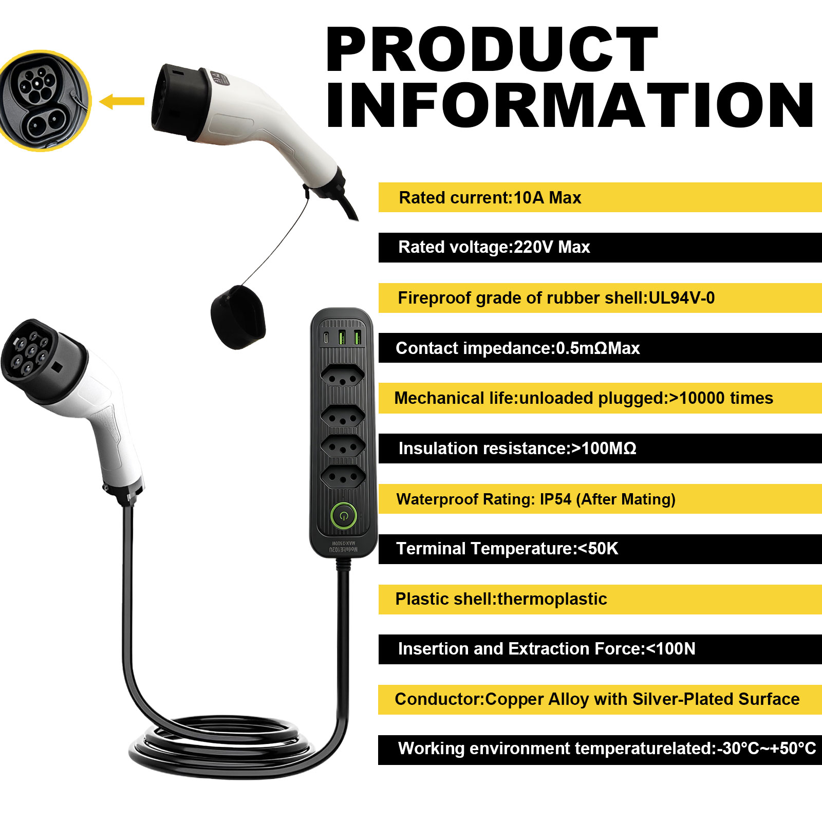 타입2 V2L 방전 어댑터 16A 브라질 소켓 EV - - Outdoor Power Outlet 리뷰 및 가격