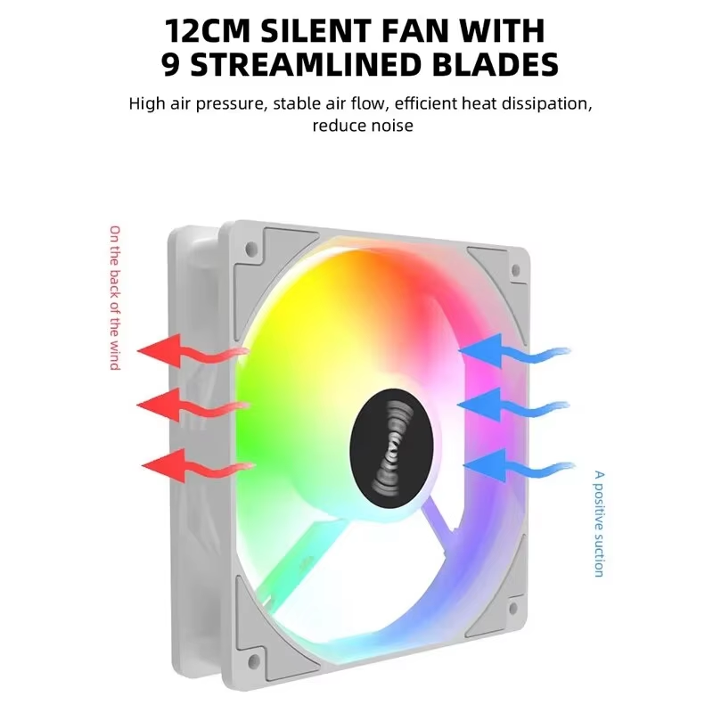 120mm PC 케이스 팬 12V RGB 순환 미러 조 - Outdoor Power Heater 리뷰 및 가격