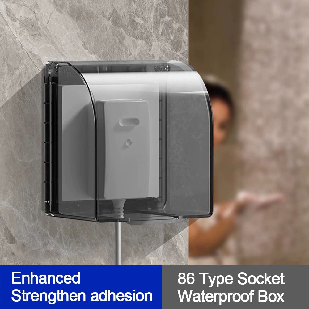 벽걸이형 스위치 보호 커버 자가 접착 확대형 플라스틱  - Outdoor Power Socket Cover 리뷰 및 가격