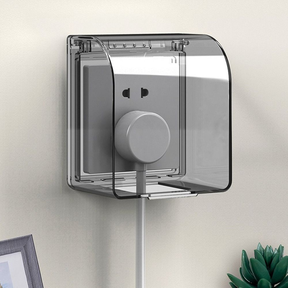 벽걸이형 스위치 보호 커버 자가 접착 확대형 플라스틱  - Outdoor Power Socket Cover 리뷰 및 가격