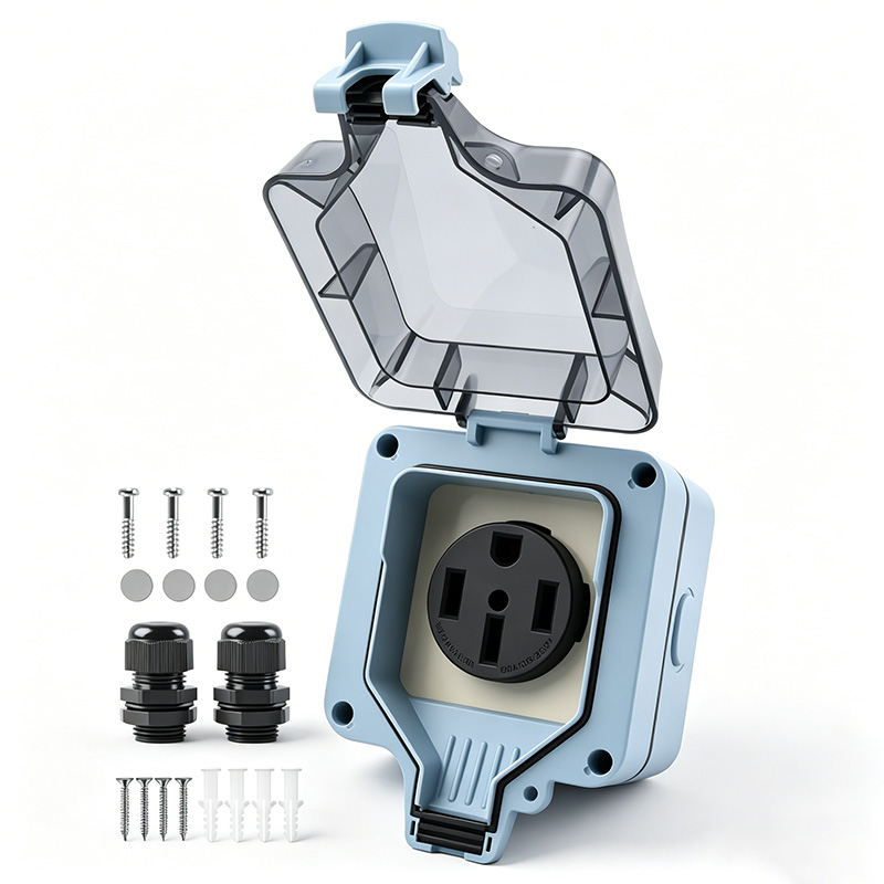 야외용 전원 콘센트 박스 방수 IP66 50A 125v - Outdoor Power Socket Cover 리뷰 및 가격