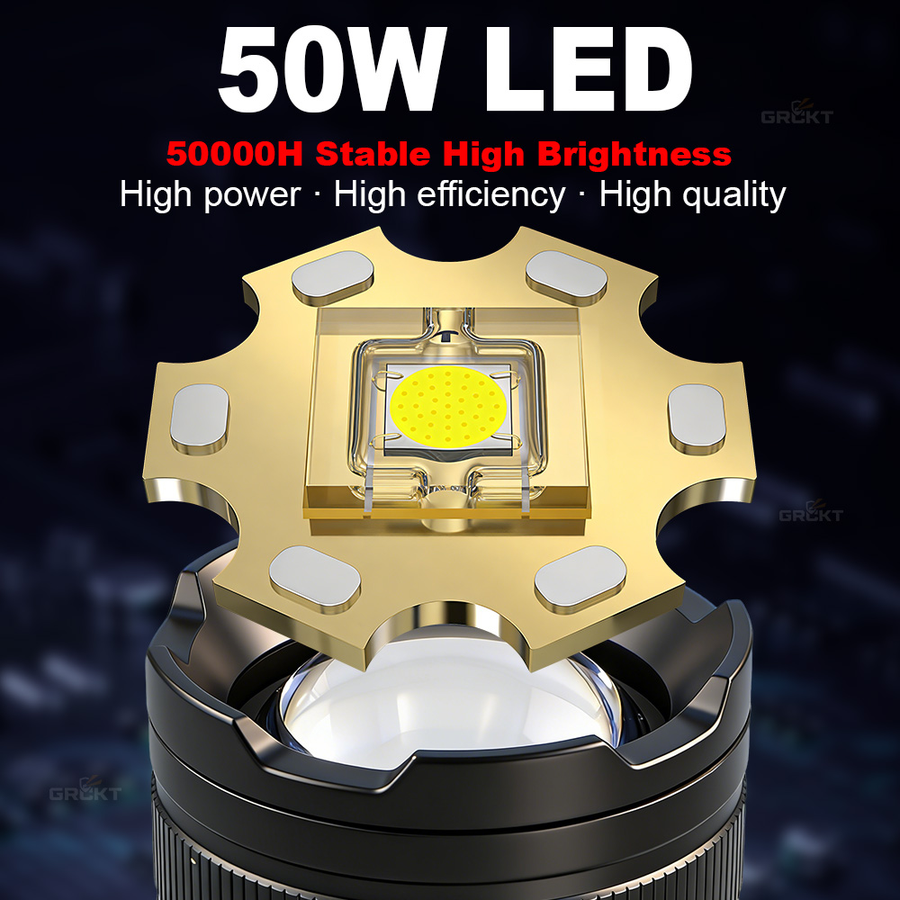 80000CD 가장 강력한 LED 손전등 고출력 전술  - Outdoor Power Supply 리뷰 및 가격