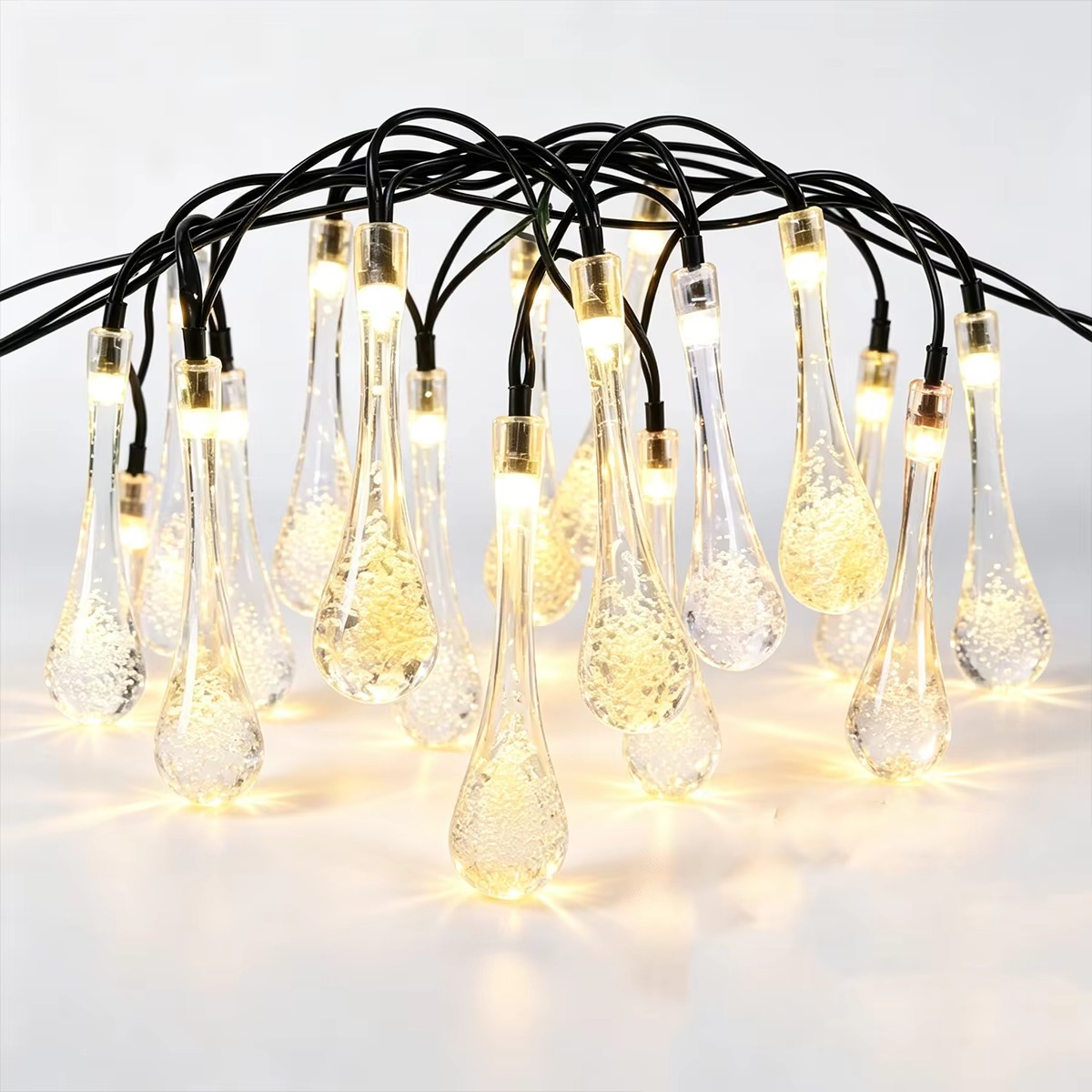 물방울 모양의 태양광 LED 장식 조명, 5m, 20개 - Outdoor Solar Power Xmas Lights 리뷰 및 가격