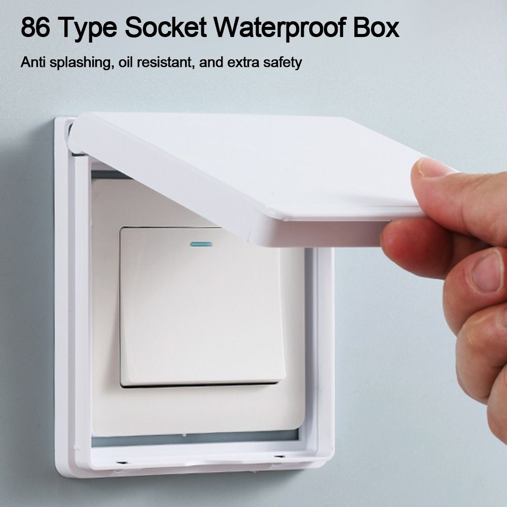 벽걸이형 스위치 보호 커버, 자체 접착 플라스틱 보호  - Outdoor Power Socket Cover 리뷰 및 가격