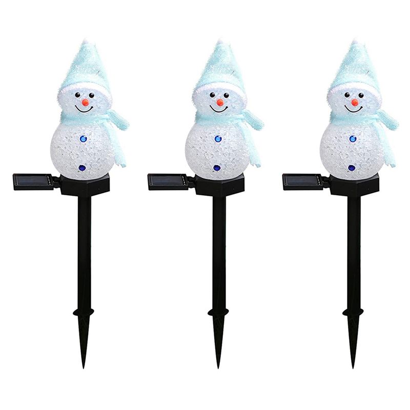 ABGG-3X 눈사람 모양의 태양광 조명, 크리스마스용 - Outdoor Solar Power Xmas Lights 리뷰 및 가격