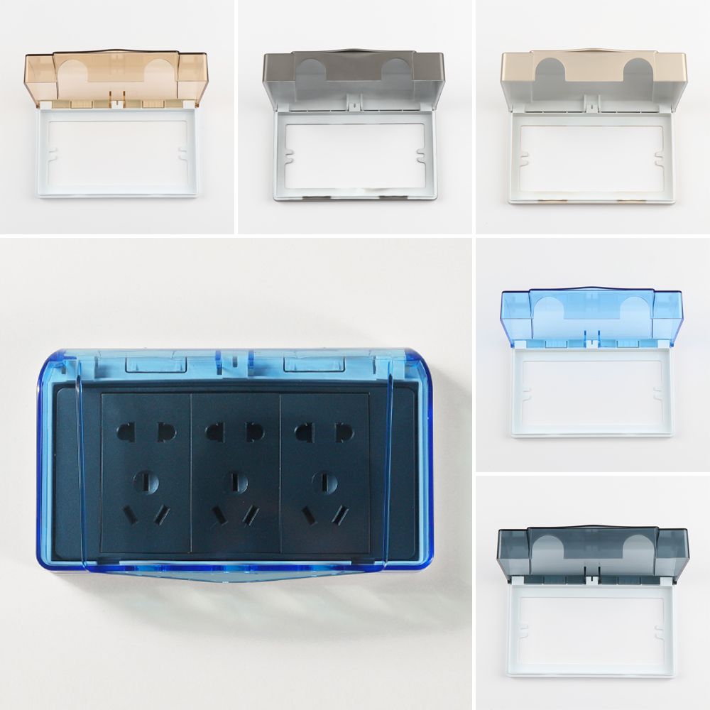 플라스틱 스위치 보호 박스 이중 소켓 방수 소켓 보호기 - Outdoor Power Socket Cover 리뷰 및 가격