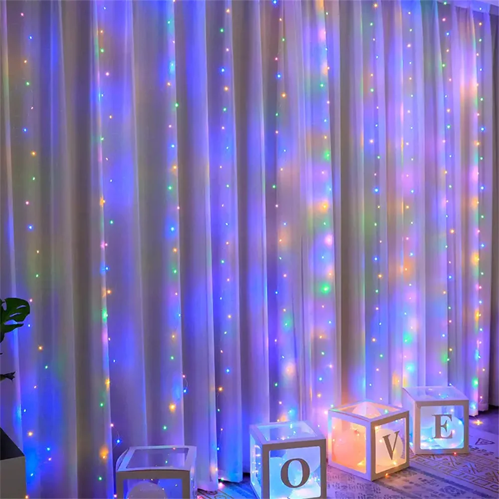 3/6미터 LED 커튼 조명 스트링, 배터리 작동, 웨 - Outdoor Power For Wedding 리뷰 및 가격
